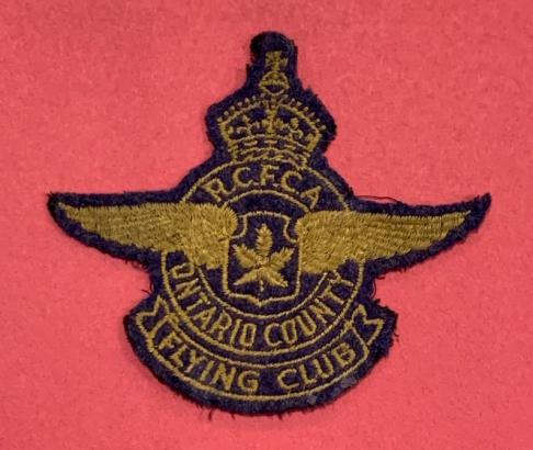 WW2 Royal Canadian Flying Club Association  - Ontario County Flying Club Patch