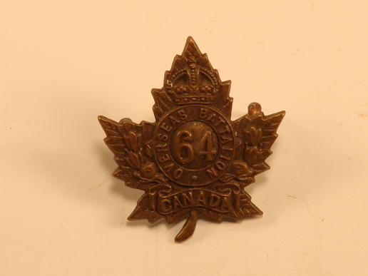 64th Bn Collar Badge