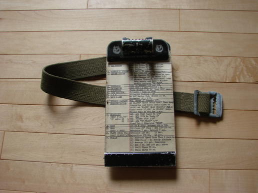 RCAF Fighter Pilot Clip Board - Cockpit Use - Pilot named
