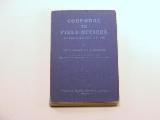 1941 Canadian Pam - CORPORAL TO FIELD OFFICER