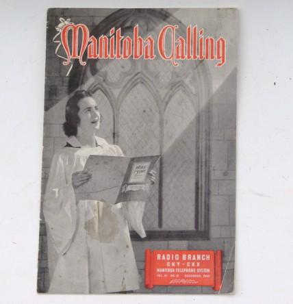 Manitoba Calling Radio Program Booklet - 
