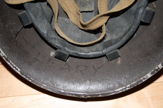 Mk III D Day Turtleshell helmet with painted RCEME insignia