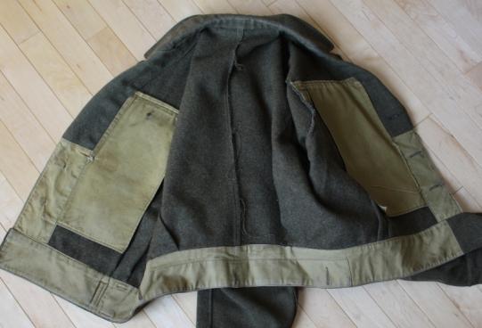 WW2 Canadian BD tunic - 5 Div RCCS Sgt with Brigade Bar - Canvas patches