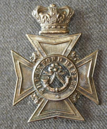 Canada Militia 22nd Battalion The Oxford Rifles Helmet Plate - 1870