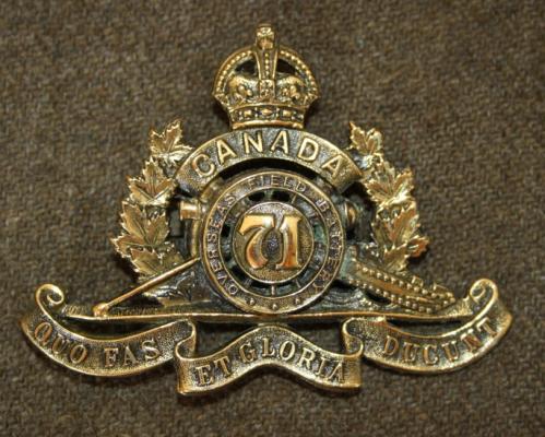 71st Battery CFA Cap Badge