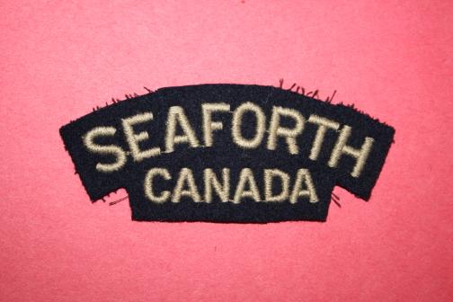 Seaforth Highlanders of Canada WW2 Wool Shoulder Title