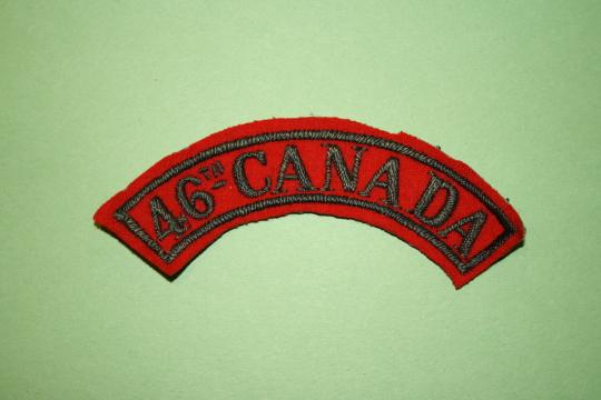 46th Battalion Embroidered Shoulder Title - Moose Jaw, SK