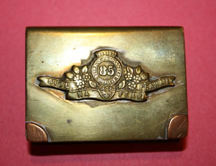 85th Nova Scotia Bn Match Safe