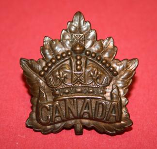 CEF Canada Gerneral Service Cap Badge - Roden Bros 1916