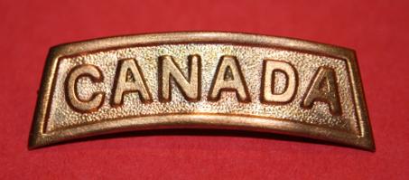 CEF Canada Shoulder Title Roden Bros 1918
