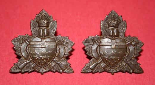 WW2 University of Alberta COTC Collar Badger Pair