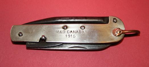 1915 Canadian Militia and Defence Folding Knife