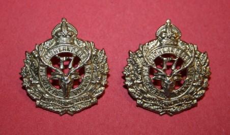 17 Battalion (Nova Scotia Highlanders) -  Collar Badge Pair