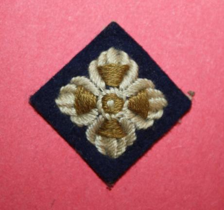 WW2 Embroidered Pip in Blue -Engineers