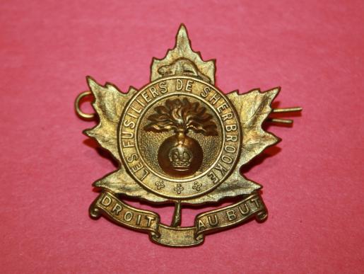 WW2 Les Fusiliers de Sherbrooke Cap Badge