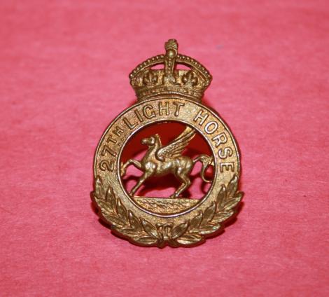 27th Saskatchewan Light Horse Cap Badge