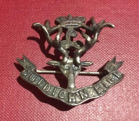 WW1 Sweetheart Seaforth Highlanders of Canada - Sterling Marked