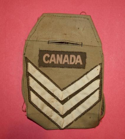 WW2 Canadian Italian Theater Sgt Brassard - Provost Corps