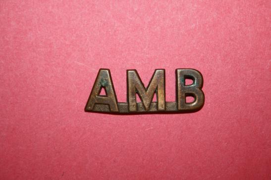WW1 Canadian AMBULANCE shoulder title - BIRKS 1915