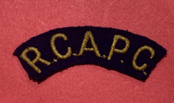 R.C.A.P.C. Sloth Shoulder Title