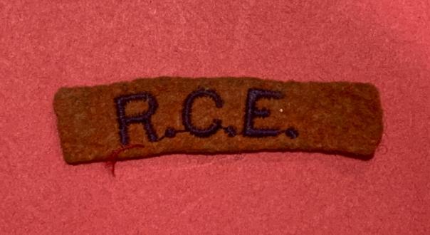 R.C.E. Wool Shoulder Title