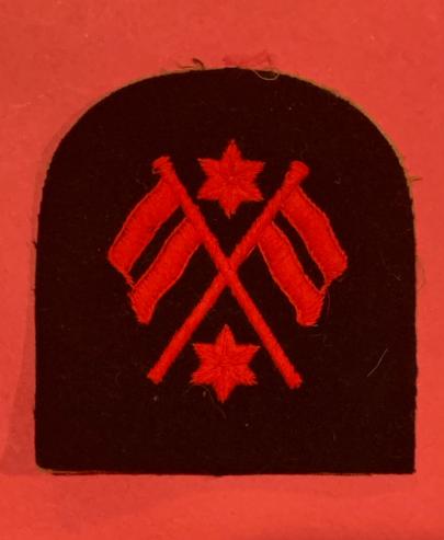 WW2 RCN Visual Signalman 3rd Class Wool Patch